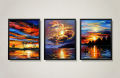 3 Pieces painting poster art wall decoration frame photo frames for wall picture frames wall decoration for room decoration items home decor items (customized). 