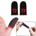 Professional Freefire Gaming Finger Sleeves For Mobile Games 1 Pair Anti-sweat Breathable Lycra Carbon Fiber and Fabric Suitable For Tablet Screen Touch. 