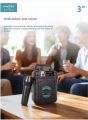 Original Portable Bluetooth Wireless Speaker With FREE Wired Microphone ~ Rechargeable Big Sound System Loud Speaker with Mic ~ High Stereo Bass & Woofer Home MP3 Player Mobile Speaker for PC Computer & Laptop ~ Support USB, SD Card, FM Radio. 