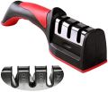 Professional 3-Stage Knife Sharpener Manual Kitchen Knife Sharpening Tool For all Knives. 