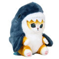 Shark Cat Fried Shrimp Cat Plush Doll Pendant Doll Room Car Bag Decor Keychain. 