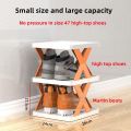 5-Layer Multi-Functional Rack Versatile Stackable Organizer for Shoes, Kitchen rack, Bedroom corner racks, Lounge portable shelves- X Rack, Space-Saving Plastic Cabinet, Easy Assembly, Ideal for Home Storage & Closet Shoe Shelf. 
