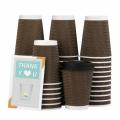 Disposable Stylish Printed Ripple Coffee Cups with Lid/Cover 25 packs. 