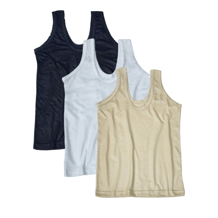 Pack%20Of%203%20Cotton%20Non%20Padded%20Thick%20Straps%20Tops%20Camisole%20Shameez%20For%20Girls%20-%20Image%203