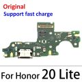 Original USB Micro Charger Charging Port Dock Connector Microphone Board Flex Cable For Huawei Honor 8 9 Lite 8X 10 20 Pro 20i. 