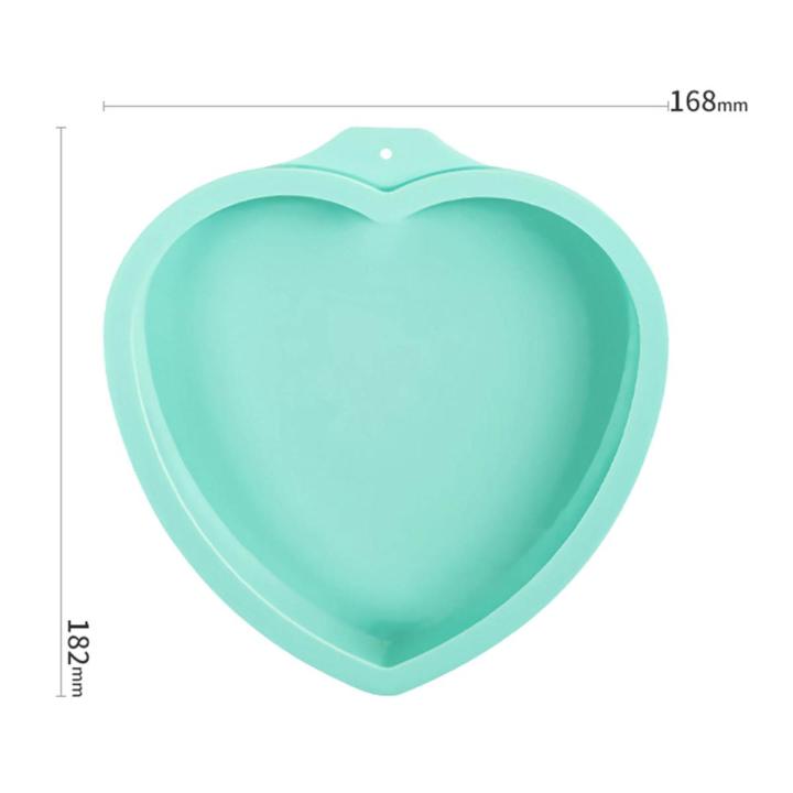 NYT 6/8 Inch Round Love Heart Shape Reusable Silicone Cake Mousse Mold Baking Tools
