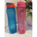 Tupperware Slim Eco Bottle Mini with Strap 310ml/ Tupperware Slim Eco Bottle 1L/ Tupperware Slim Eco Bottle 750ml/ Kids bottle/ Jogging bottle/ Small water bottle/ cute water bottle. 