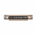 Temporary parking phone number plate can be rotated to hide luminous TPCZ02 A-162 COD. 