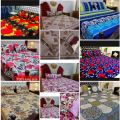 king size fancy printed bed sheet. 