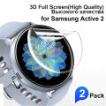 2pcs 3D Full Curved Screen Protector for Samsung Galaxy Watch Active 1 2 Tempered PET Soft Protective for Active2 40mm 44mm. 