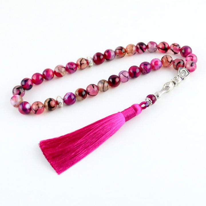 Rosario Musulmano Tasbih Con Nappa Oro: Perline In Vetro Eleganti Per Preghiera E Meditazione - 5