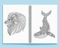 Mandala Coloring Book 30 pages 6x8 inch size For Adults with Beautiful Patterns for Fun and Relaxation. 