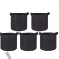 Pack of 5 Fabric Grow Bags Ktichen Garden Bags - 7 Gallons - Heavy Duty Thickened Nonwoven Fabric Pots with Handles Victoria Store. 
