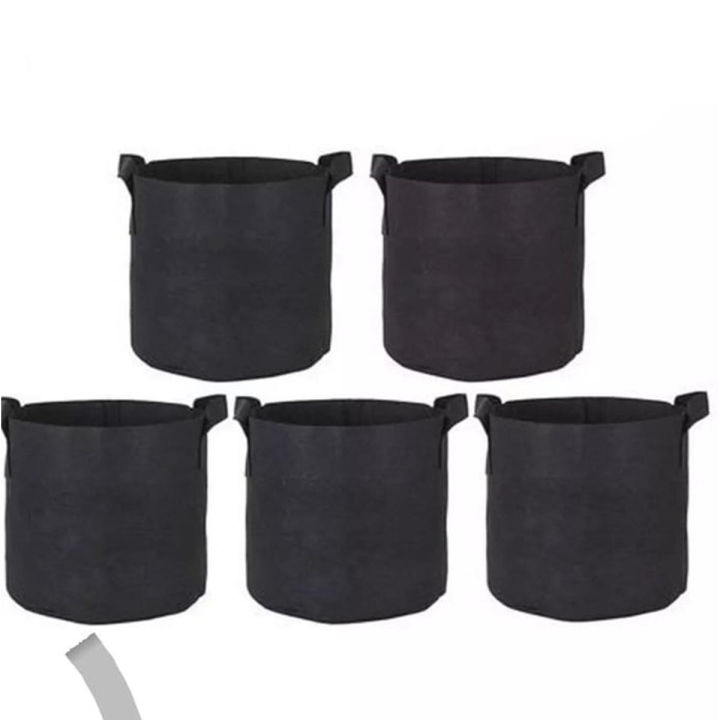 Pack of 5 Fabric Grow Bags Ktichen Garden Bags - 7 Gallons - Heavy Duty Thickened Nonwoven Fabric Pots with Handles Victoria Store