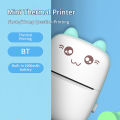 Mini Printer Inkless Bluetooth Portable Photo Printing 57mm for Android IOS Fit for Adhesive Label Thermal Papers.. 
