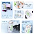 Transparent Wireless and Bluetooth Rechargeable Mouse. 