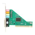 PCI Sound Card 4.1 Channel Computer Desktop Built-in Sound Card Internal Audio Card Stereo Surround CMI8738. 