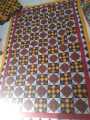 Traditional Sindhi Rilli - Bedsheet - Multicolor - Box Design (6ft by 4ft). 