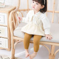 Baby Girl Stretch Leggings Pants Spring and Autumn Toddler Child Cotton Knitting Trousers Newborn Kids Long Tights. 