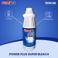Power Plus Super Bleach liquid | Antibacterial Washing + Stain Remover Cleaner 1000ml (Pack of 2 pcs}. 