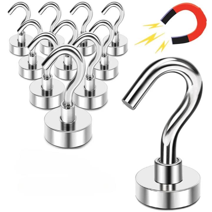Easy life Adhesive Wall Hooks Magnet Strong Magnetic Hook Kes Holder Home Decoration Kitchen Bar Storage Hooks Hanger Bathroom Accessories