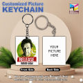 Imran Khan Customized Picture Keychain, Best quality MDF Keychain personalized with Your Own Photo, Double Side Printed Premium Quality Keychain Ring, Best Gift for Kaptan Lovers, Imran Khan PTI Qaidi-804 Keychain Design # 02. 