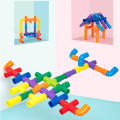 DIY Creative Building and Construction Toys  Pipe Building Block Toy for Kids - Multi Color. 