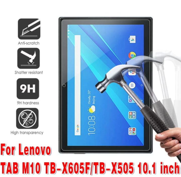 Lenovo TAB M10 Screen Glass Protector for Lenovo TAB M10 TB-X605F/TB-X505 10.1 inch 9H Premium Tablet Clear Tempered Glass Screen Protector
