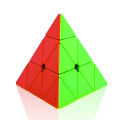 Original 3x3 Pyramid Cube Sticker less Best Quality Fast Speed Triangular Magic Cube Smooth Educational Puzzle Toys. 