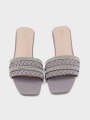 Unze London Womens "STEPCHIC" Flat Casual Slippers For Women - Slippers For Women. 