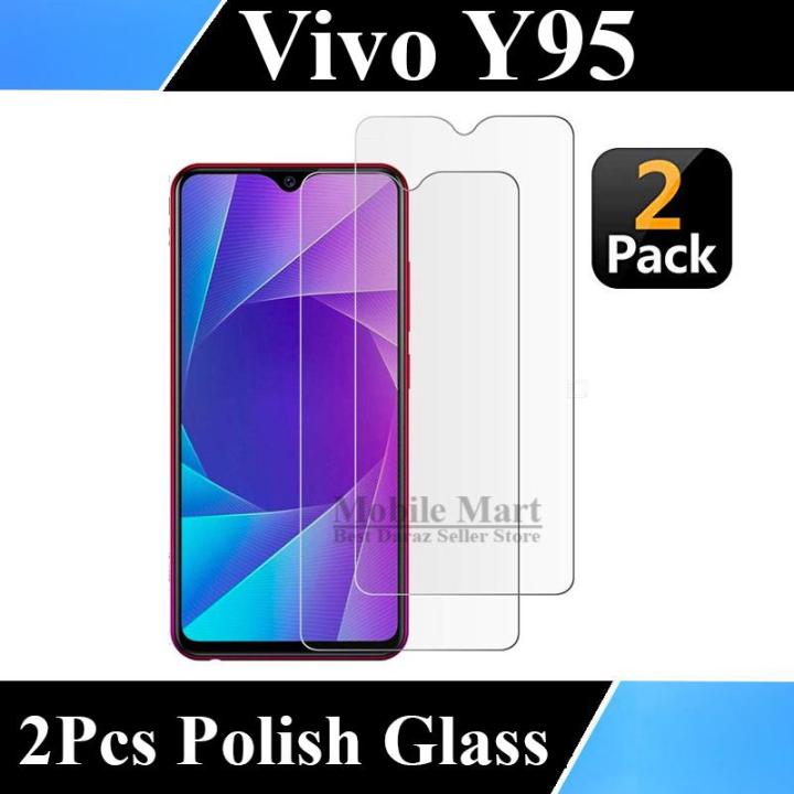 Vivo Y95 Tempered Glass Screen Protector Polish Glass For Vivo Y95 - 2Pcs