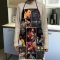 Freddie Mercury Apron Dinner Party Cooking Apron Adult Baking Accessories Waterproof Fabric Printed Cleaning Tools 1014. 