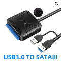 USB 3.0 To Sata 3.5 2.5 Hard Drive Adapter Cable For Samsung Seagate WD HDD SSD. 