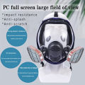 Chemical Mask 6800 Gas Mask Dustproof Respirator Paint Pesticide Spray Silicone Full Face Filters for Laboratory Welding. 