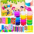 12 slime pack - 6 glitter bottle - Orbeez ball and Orbeez Animals-2 clay mitti pcs-8 stick icecream in (Jumbo deal price) Rs-313/ box not include. 