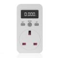 Digital Power Meter Plug-In Socket Electric Wattmeter Energy Monitor Uk Plug. 