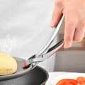 Cooking Pot Holder Silver High Quality Generic Hot Gripper Stainless Steel Durable Utensil Pot Holder - Perfect for Kitchen Grip Home Use Utensils Pots Bowls |Non Stick Steel Silver Holder Handling Protection. 