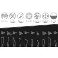 13pc Precision Craft Hobby Utility Knife Set- Sharp Scalpel Razor Knives Tool for Architecture Modeling, Scrapbooking, Felt&Wood&Leather Working- Stencil, Fine Point, Scoring, Chiseling Blades Equipped With a Full Spectrum Of Light-Duty, Medium-Duty, Heav. 
