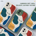 Jizetin for Samsung A33 5G Back Cover Colorful Graffiti Lambskin Texture PU Leather Back For Girls Boys Soft Phone Case. 