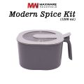 Modern Spice Jar with 4 Partition with 4 Spoons - 1200 ML. 