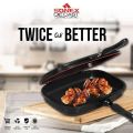 ORIGINAL SONEX DOUBLE GRILL PAN 30CM - NON-STICK GRILL PAN - DIE CAST ALUMINUM GRILL PAN. 