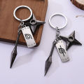 Narutos Anime Kunai Shuriken Konoha Ninja Keychain For Car Keys Bag Backpack Trinkets Keyring Accessories Women Jewelry Men Gift Cherry Super Store. 