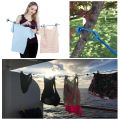 Clip & Hang 185CM Portable Clothesline With (12) Clip - Elastic, Windproof & Eco-Friendly for Travel & Home Use. 