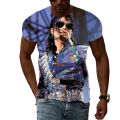 Michael Jackson 3D Print T-shirt Fashion Men O-neck T Shirts Short Sleeve Oversized Harajuku Streetwear Man Boys Kids Tees Tops. 
