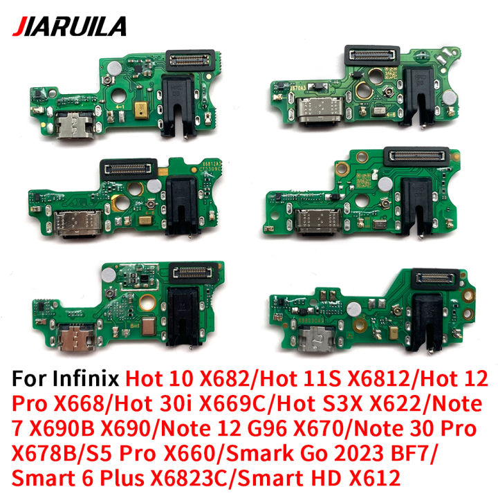New For Infinix Hot 10 11S 12 Pro 30i S3X Note 7 12 30 S5 Pro USB Charging Connector Board Port Dock Flex Cable With Micro