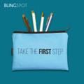 Take The First Step - Designer Zipper Pouch. 