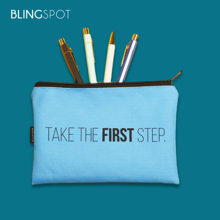 Take The First Step - Designer Zipper Pouch