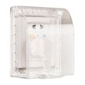 Plastic Wall Switch Waterproof Cover, Wall Socket Waterproof Box Board Panel Switch Protection Box with Flip cap cover safty. 