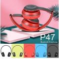 BOPUD P47 Wireless Bluetooth Portable Sports Headphones with Fm,Memory Card Support Bluetooth, Wired Headset. 