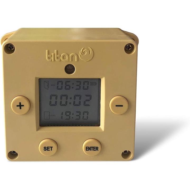 Titan Incubators CUBE Light Sensor & Timer Auto Chicken House Opener/Closer